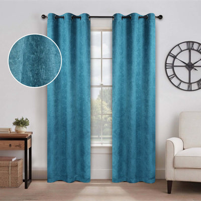 Kinlaw Textured Thermal Polyester Light Filtering Room Darkening Curtain Pair