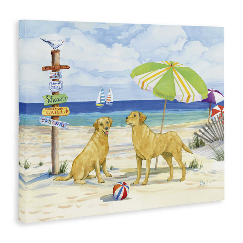 «Dog Beach Day» par Paul Brent, H 16 po x l 20 po