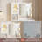 Makeup Vanity Desk with Mirror & Adjustable LED Lights, Modern Vanity Table with Open Shelves & Acrylic-Door Cabinets-1195087664