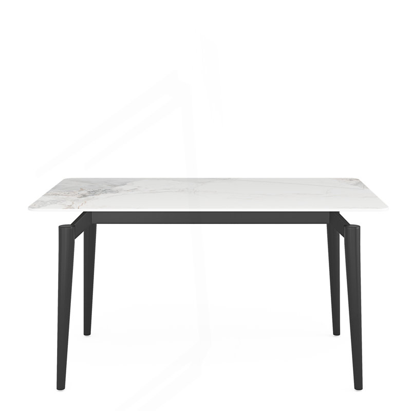 Glossy Rock Table, Sintered Stone Dining Table, Dining Room Table
