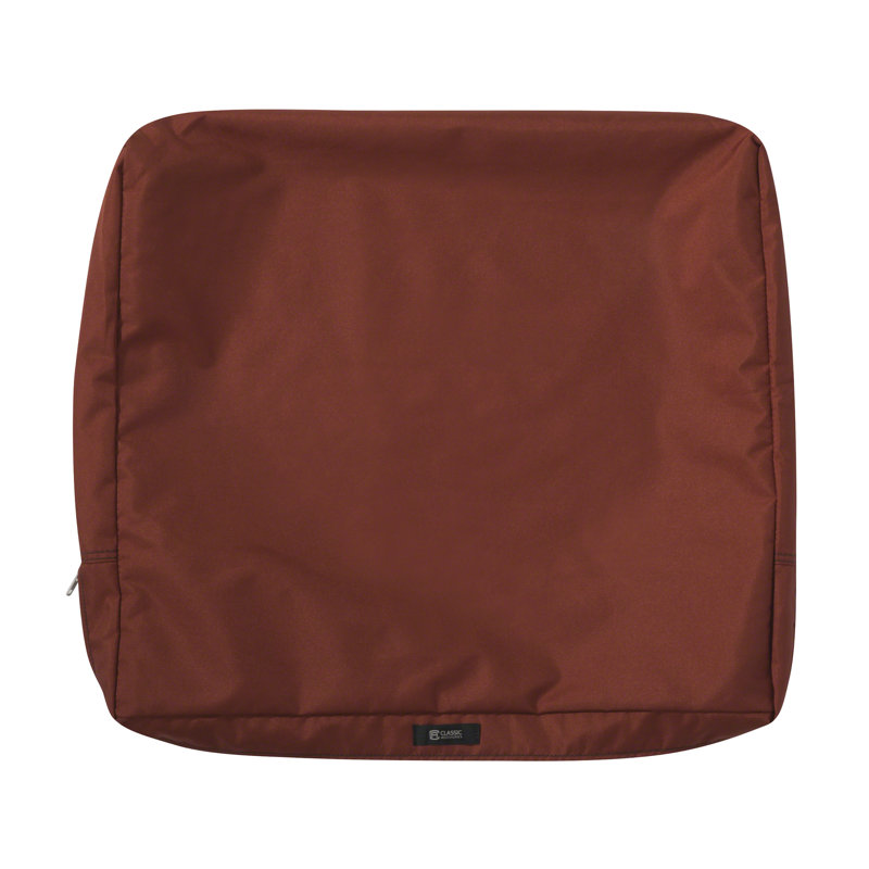 Jaylon Outdoor Dining Chair Cushion Cover, Spice, 21" W x 20" D