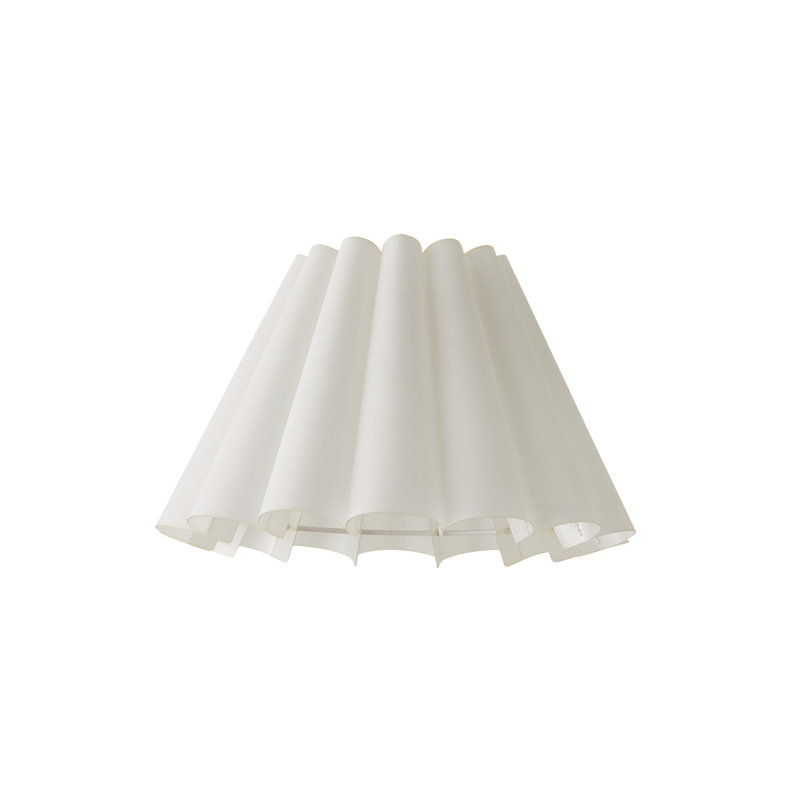 15.5cm H Linen Blend Empire Lamp Shade ( Slip-On ), White