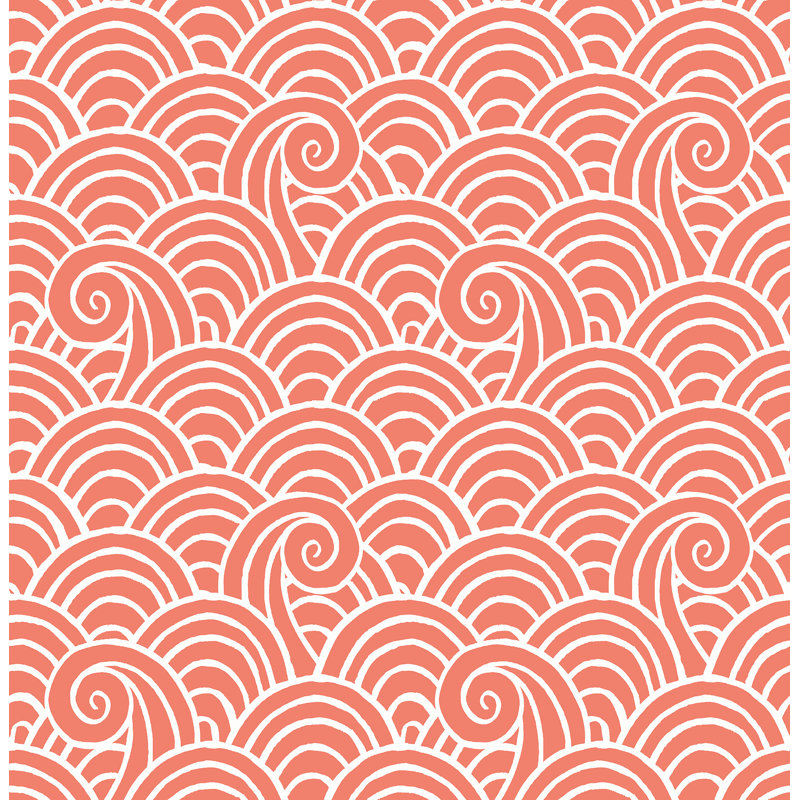 Rouleau de papier peint Toney, Corail