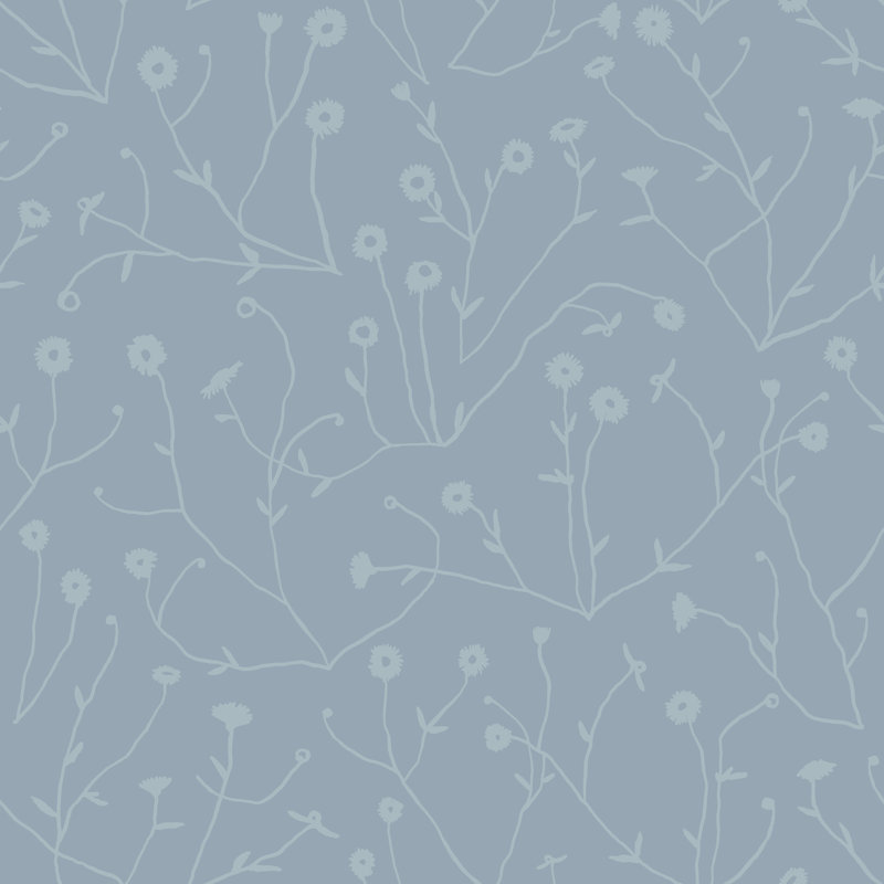 Rouleau de papier peint L 33 pi x l 20,5 po Keyes, Bleu