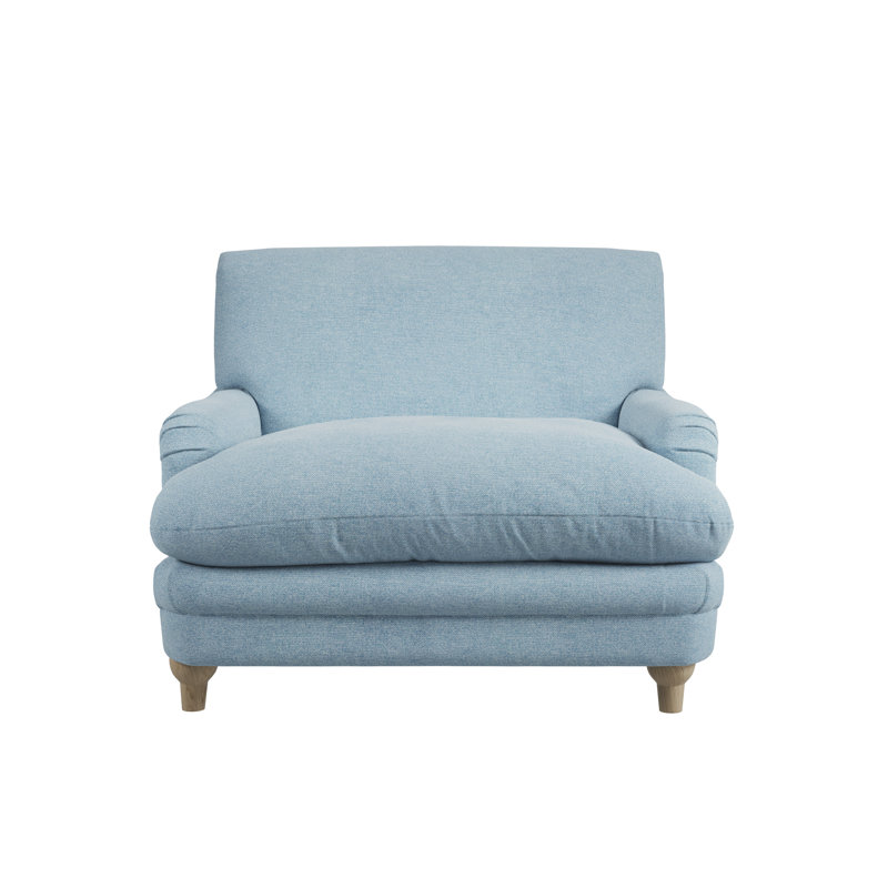 Upholstered Armchair, Duck Egg Blue, Chenille