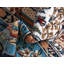 Tapis traditionnel Kelayeh couleur nuage