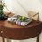 Louie Half-Moon Console Table with 2 Doors and Bottom Shelf-118658994