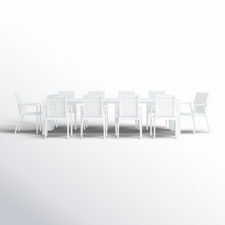 Farrah 118'' Rectangular 10 - Person Outdoor Dining Set