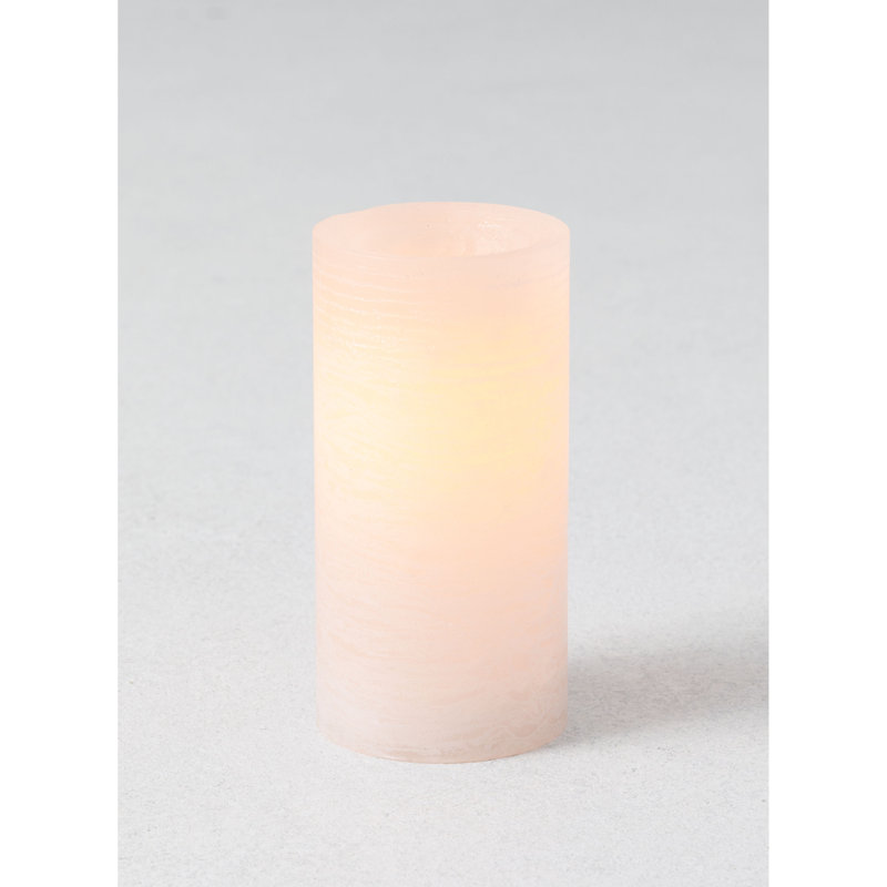 Cicily LED Unscented Pillar Candle, Pink