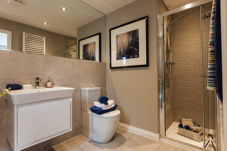 luxury guest bathroom by Miller Homes