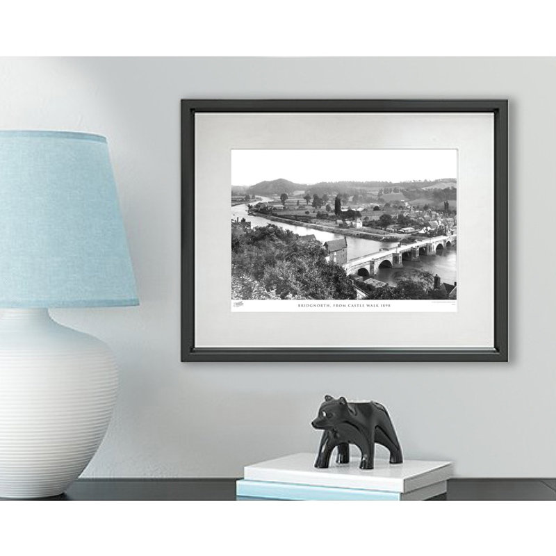Bridgnorth, From Castle Walk 1898 by Francis Frith - Single Picture Frame Print, 40cm H x 50cm W x 2.3cm D