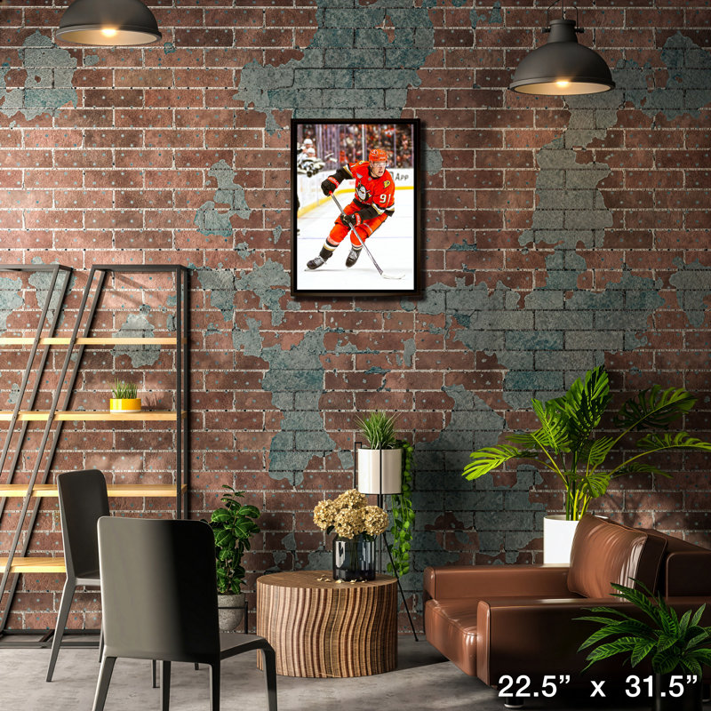 Leo Carlsson, toile encadrée 20 x 29, canards d'Anaheim