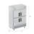 54 in. Commercial Stainless Steel Solid Half Door Reach-In Refrigerator 47 cu. ft. RIR-2D-SSHD