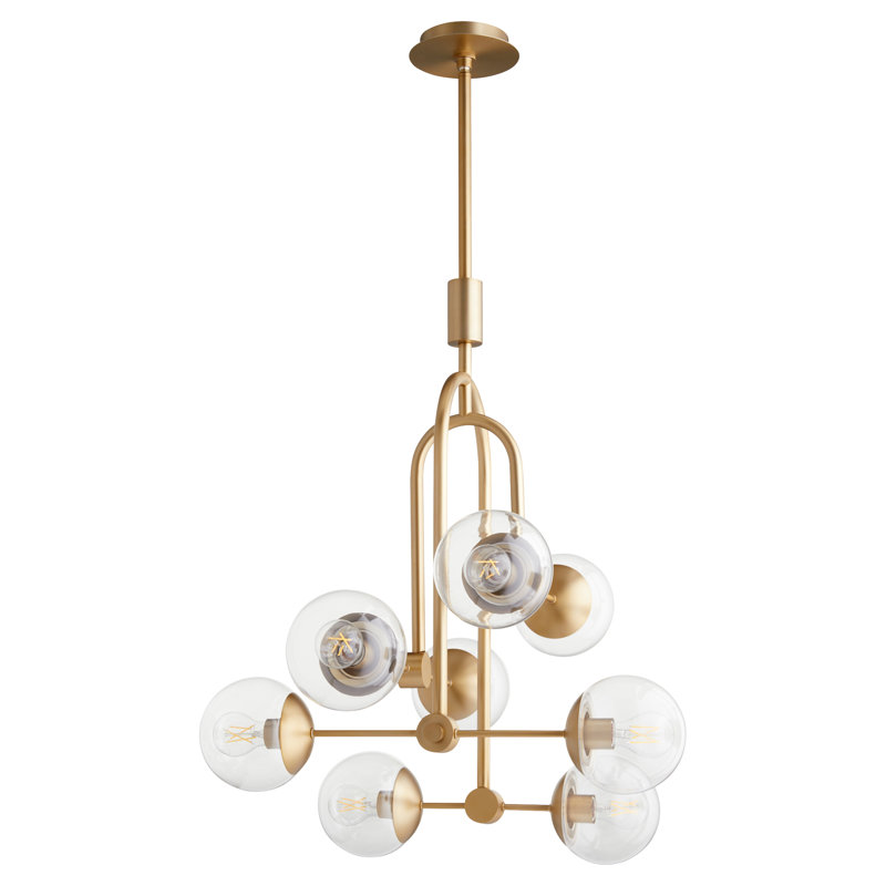 Drea 8 - Light Dimmable Sputnik Modern Linear Chandelier