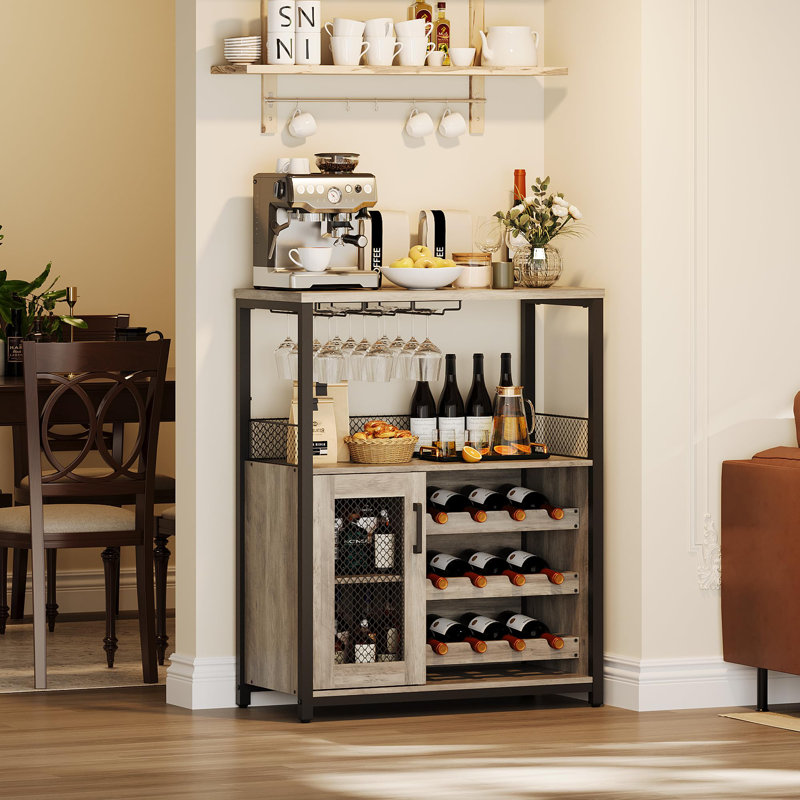 Natilie Metal Bar Cart, Gray, Gray