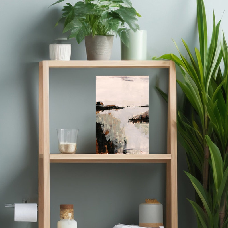 Muted Coastal Landscape by Cartissi - Wrapped Canvas Print, 45.72 cm H x 30.48 cm W