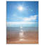 «Serene Seascape with Bright Sun Modern Beach», reproduction de photo sur toile tendue-18296680-33187042