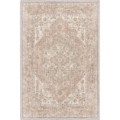 Kehr Antigua Vintage Persian Oriental Beige Flat-Weave Rug