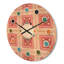 Horloge murale en bois Geometric Design II-63891942