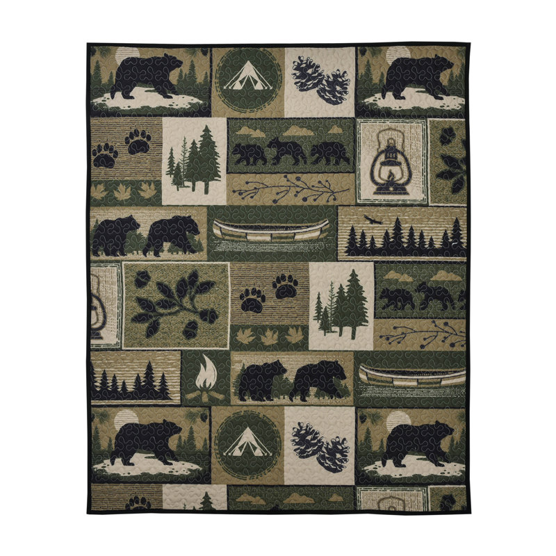 Jeté de courtepointe Bear Camp