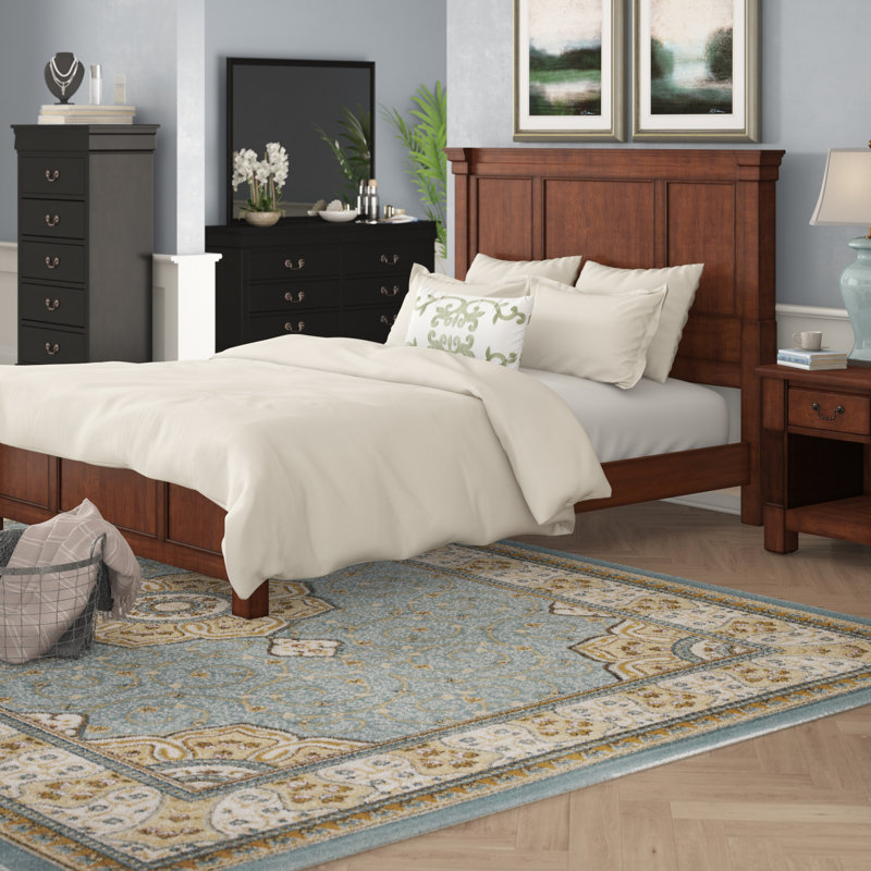 Ensemble de chambre à coucher standard de 2 pièces Allbritton, Grand, Cerise rustique