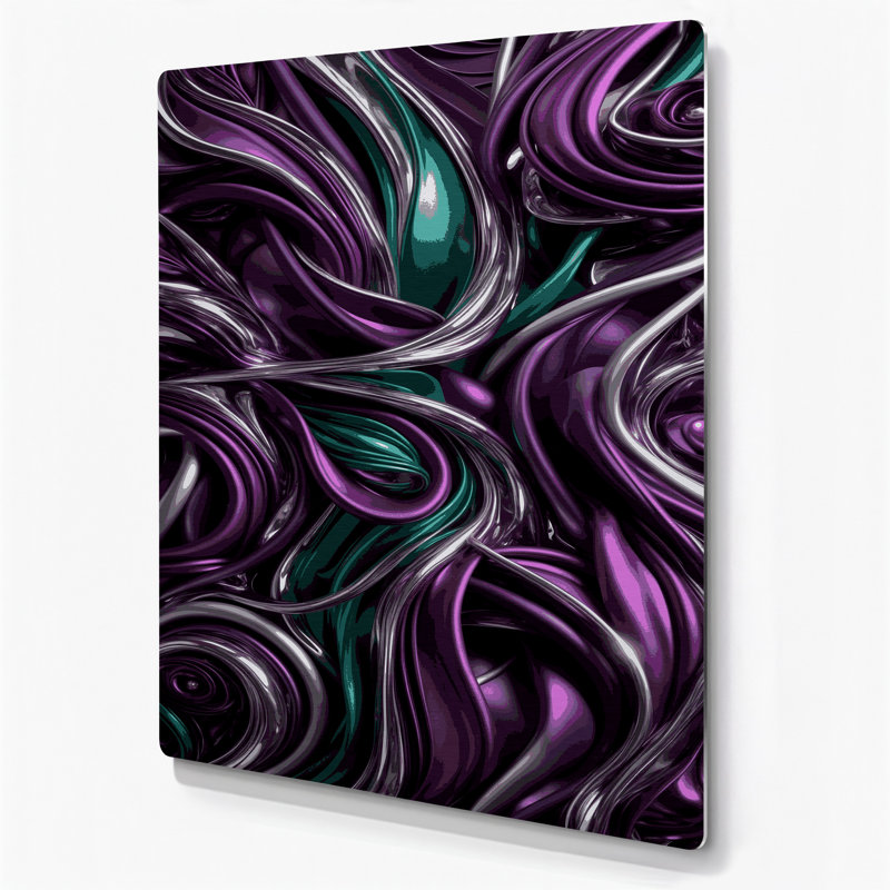 Art abstrait en métal 37 formes abstraites, H 12 po x l 18 po
