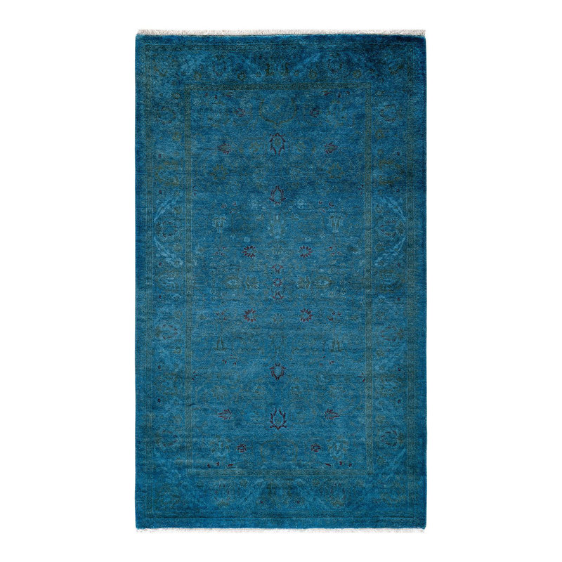 Fine Vibrance One-of-a-Kind 3' 2" X 5' 3" Hand Knotted Area Rug