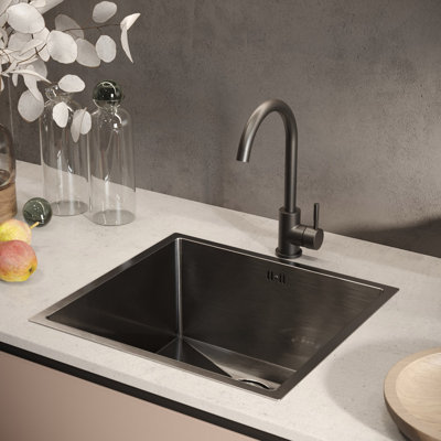 Mascarenaz Belfry Kitchen 17.32 mm W Single Bowl Stainless Steel Drop-In Kitchen Sink