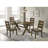 Carbon Knotty Nutmeg Rectangular Dining Table