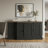 Malyha Farmhouse Louvered 4 Door Accent Sideboard-91884724