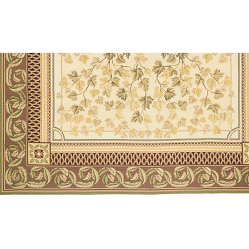 Wool Floral Area Rug, Rectangle 9'2" x 11'3"