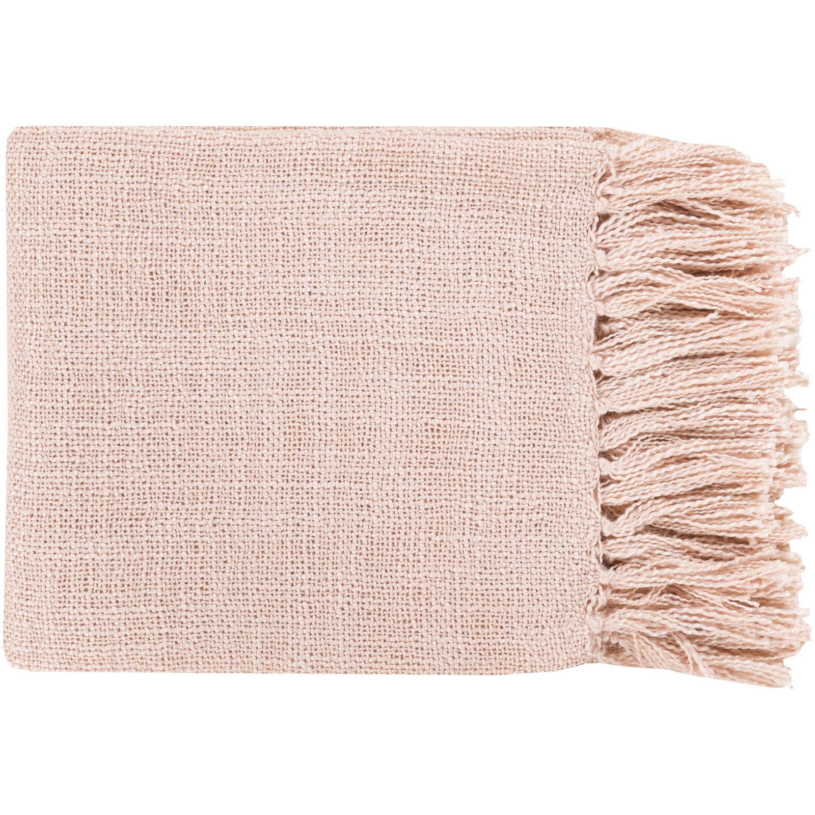 Dennie Heated Knit Throw Blanket, Pale Pink