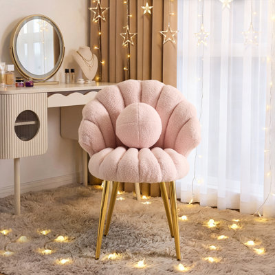 Shell-Shaped Vanity Chair