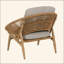 Chaise longue d'extérieur en osier de style papasan, osier avec coussin-2085695485-2085695487