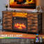 Metro Lane 120cm W 6-Drawer TV Stand with 6800BTU electric fire