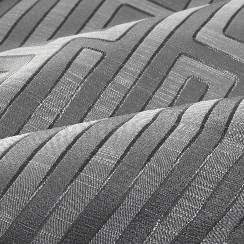Ensemble d'édredon 10 pièces Royce Luxury Jacquard, Gris, Édredon grand et 9 pièces supplémentaires