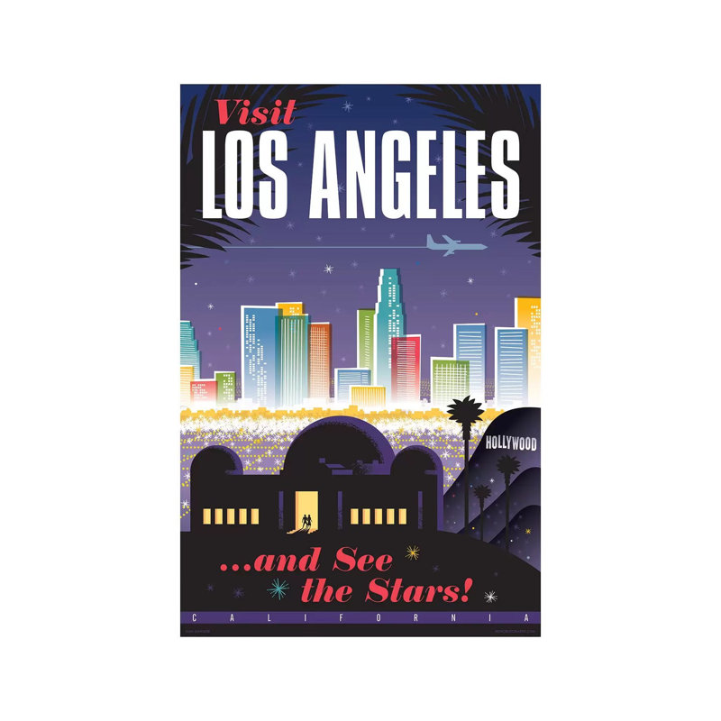 Los Angeles Travel by Jim Zahniser - Print on Canvas, Wrapped Canvas, 66.04cm H x 45.72cm W x 3.81cm D