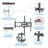Emerald Full-Motion Wall Mount for 32"-85" TVs, Heavy Duty, Swivel & Tilt, 180 lbs Capacity, Max VESA 600x400