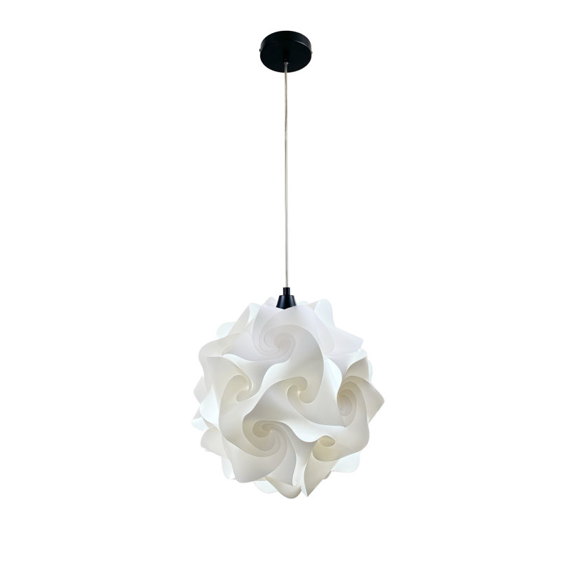 Beri 1 - Light Single Pendant, 17" H x 17" W x 17" D, E26 - Default, Black