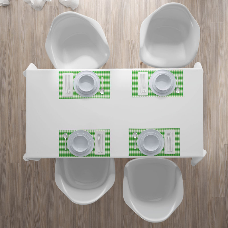Polyester Gingham Rectangle Placemat