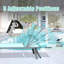 Ensemble de 3 chaises longues de patio, chaises longues de piscine en aluminium avec table d'appoint, fauteuil inclinable d'extérieur réglable-966381463-966381480