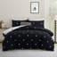 Dual Pattern Reversible Brushed Microfiber Printed Duvet Cover Set With Matching Pillow Covers-116779528-116779543