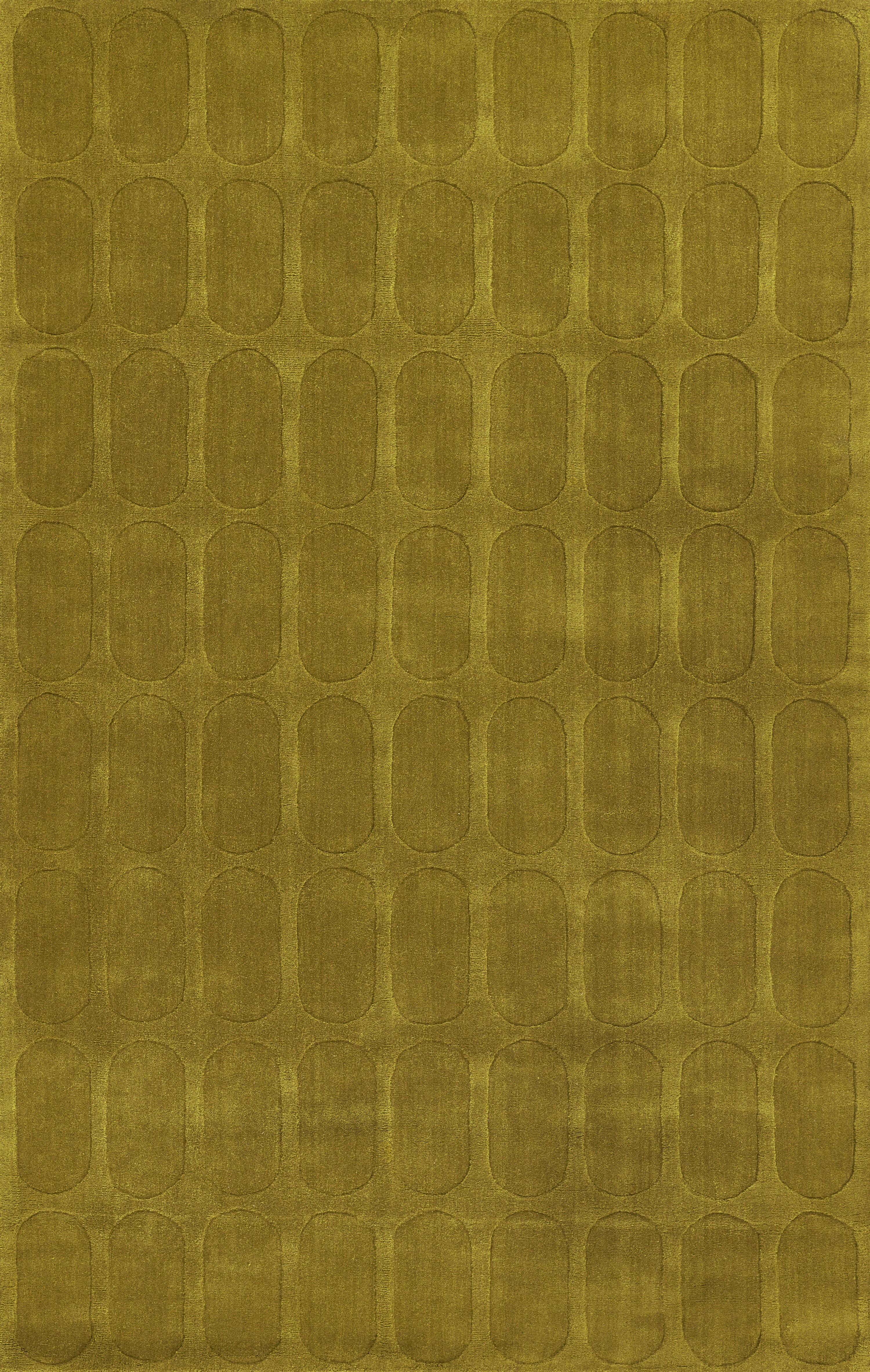 AllModern Contour Hand Woven Wool Geometric Light Olive Area Rug & Reviews | AllModern