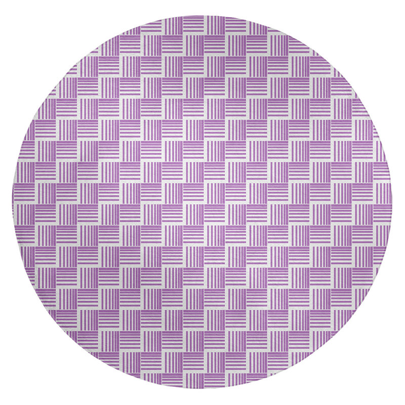Chenille Indoor Rug, Round 5'