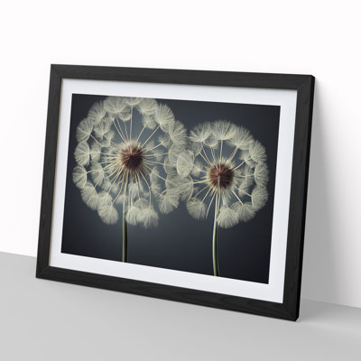 Creative Dandelion Flowers - Single Picture Frame Print