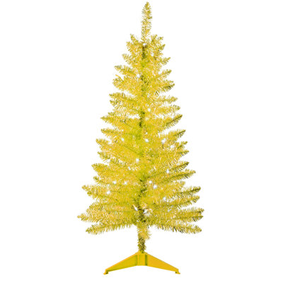 Arbre de Noël artificiel mince pré-éclairé Gloden
