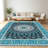 Ethnic-style mandala carpet, soft and easy to maintain, suitable for multiple scenarios, universal for home and commercial spaces, indoor soft furnishing carpet-1040213224
