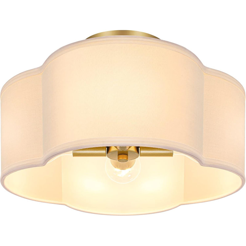  Plafonnier semi-encastré 4 lumières 4 lumières