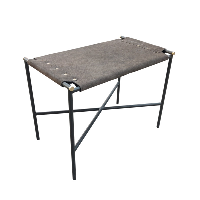 Schenck Steel Accent Stool, Grey