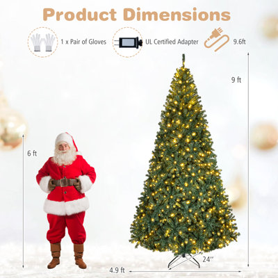 60' Lighted Pine Christmas Tree